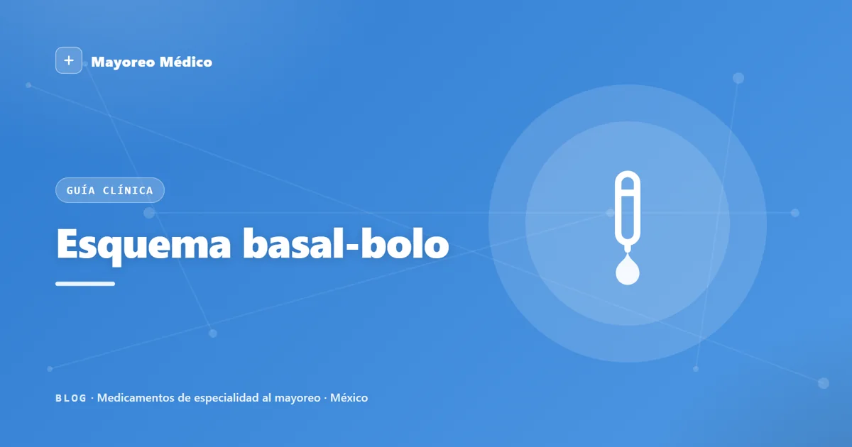 Esquema basal-bolo: qué insulinas lo componen y cómo funciona